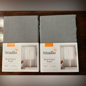 Studio 3B™ Delray 84" Sheer Linen Window Curtain Panel - Grey
